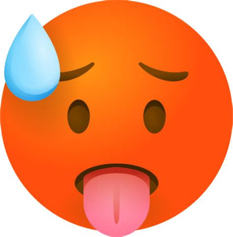 Hot Face Emoji Emoji Download For Free Iconduck