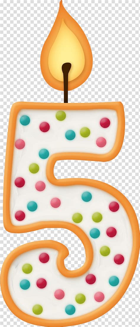 Number 5 Birthday Cake Candle Birthday Personal Identification Number