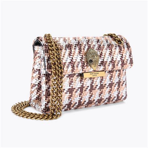 Mini Kensington Bag Woven Cross Body Purse By Kurt Geiger London