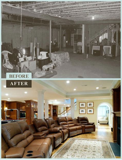 Old Basement Before And After