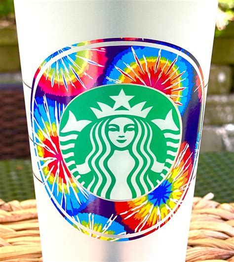 Starbucks Tie Dye Reusable 24oz Venti Cold Cup Great Gift Cold Etsy