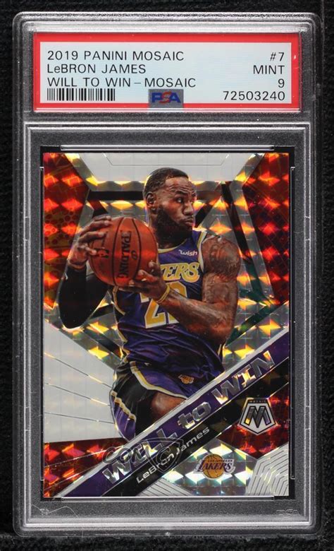 Panini Mosaic Will To Win Mosaic Silver Lebron James For