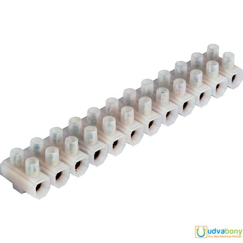 Heavy Duty Ac 220v 15a 12 Way Electrical Screw Terminal Connector Pvc Plastic Barrier Terminal