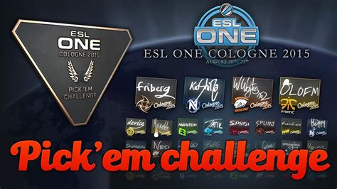 Jak działa Pick em challenge ESL One Cologne 2015 YouTube