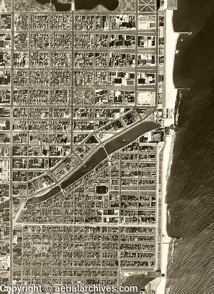 Historical Aerial Photograph Asbury Park Monmouth County New Jersey