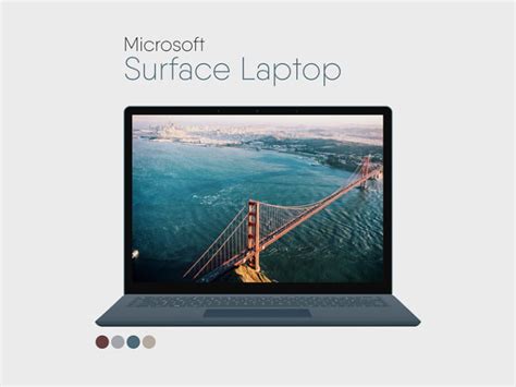 Microsoft Surface Laptop Mockup Psd Vector Uidownload