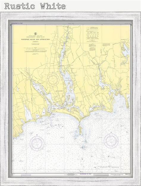 Westport Massachusetts Nautical Chart 1973 Etsy