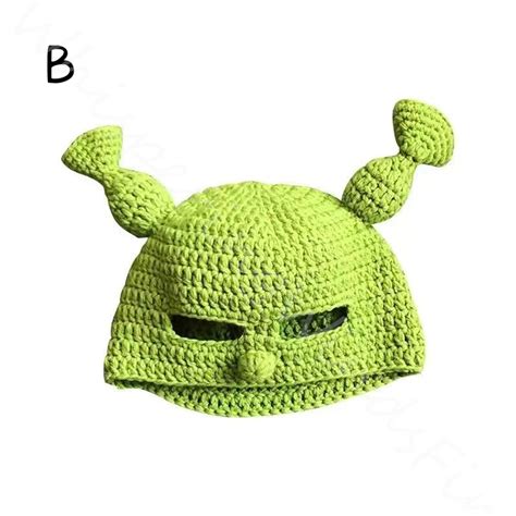 Shrek Crochet Bucket Hat Green Wacky Custom Bucket Hat Etsy