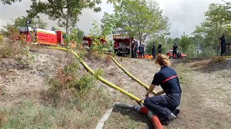 jérôme jamet on Twitter Incendie Médoc L etang de la Levade à Saumos