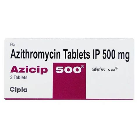 Azithromycin 500 Mg Tablets At Rs 1160box Azithromycin 500 Mg In