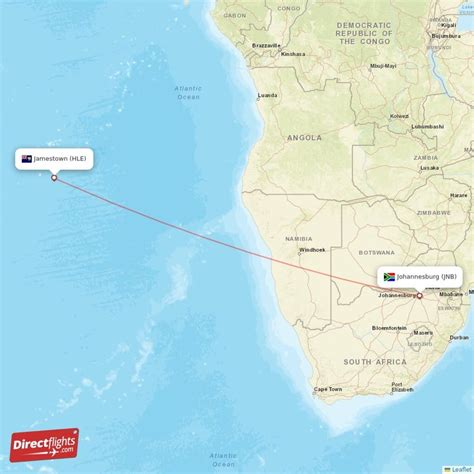 Direct Flights From Jamestown To Johannesburg Hle To Jnb Non Stop