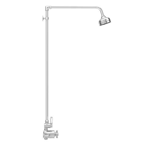 Trafalgar Traditional Twin Exposed Shower Valve With Rigid Riser