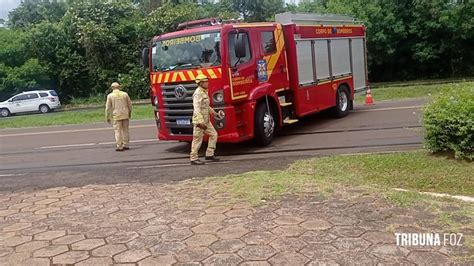 Motociclista Socorrido Pelo Siate Ap S Colis O Na Av Das Cataratas