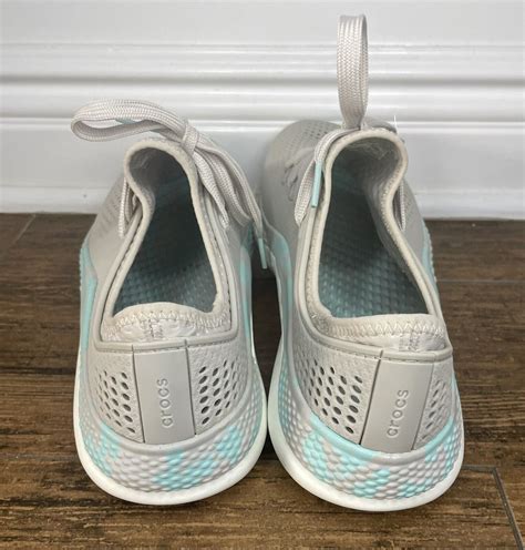 Crocs Womens Grey Literide 360 Pacer Slip On Sneakers Gem