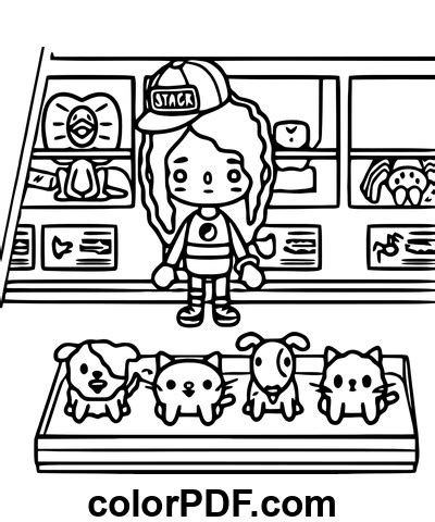 Toca Boca Pet Shop Chiens Et Chats Coloriages Et Livres En Pdf