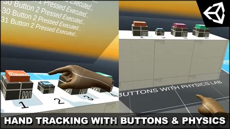 Unity3d Oculus Quest Hand Tracking With Buttons And Physics Youtube