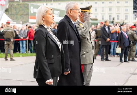 20223026 Nationalfeiertag 2023 Kranzniederlegung BP Van Der Bellen WIEN