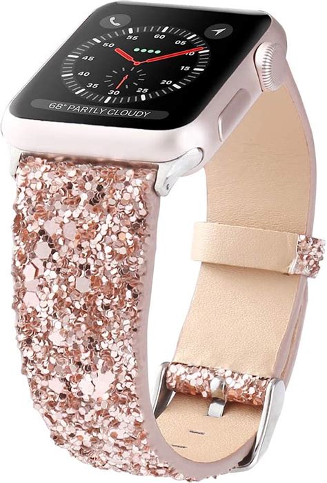 Bling Bands Compatible With Apple Watch Band 38mm 40mm 42mm 44mm Women Iwatch Strap