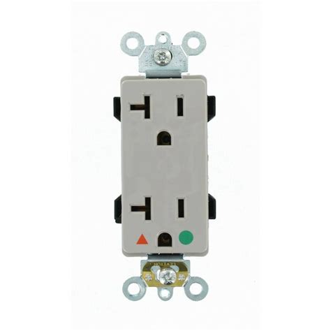 Leviton 20 Amp 125 Volt Duplex Smartlockpro Tamper Resistant Afci Gfci Dual Function Outlet