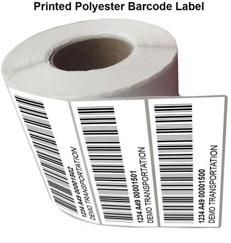 Printed Polyester Barcode Label At Rs Piece Barcode Printed Label