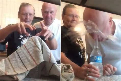 Hilarious moment grandma pranks husband with 'magic' trick