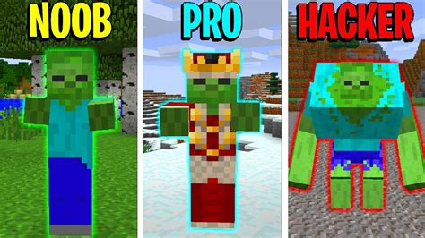 Minecraft Noob Vs Pro Zombie Mutant In Minecraft Youtube