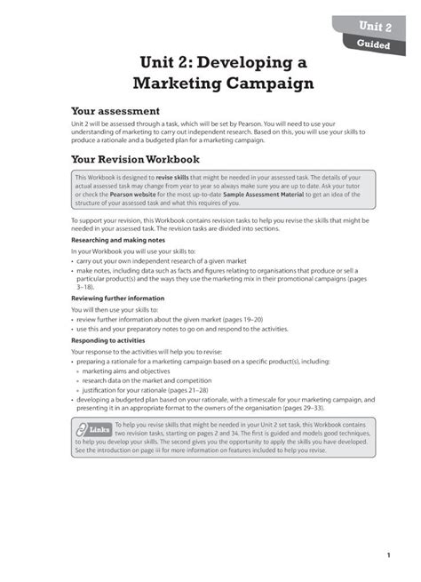 Pdf Unit 2 Guided Unit 2 Developing A Marketing Campaign€¦ · Unit 2