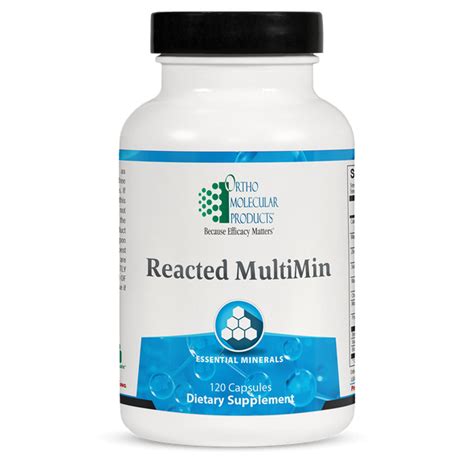 Reacted Magnesium 120 Capsules By Ortho Molecular