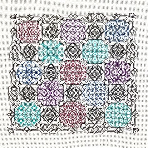 Jewel Box Blackwork Sampler Pattern Etsy UK Schwarzstickerei Muster