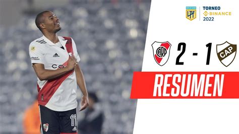 Liga Profesional River le ganó a Platense y se metió en la