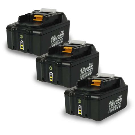 3 Pack For Makita 18v Battery Replacement Bl1850b 5 0ah Li Ion Batte