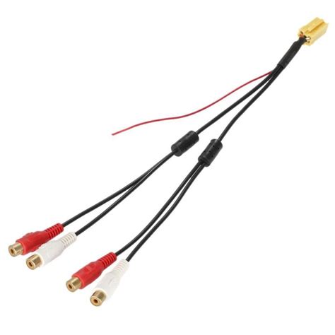 Kkmoon Mini 6 Jarum ISO Adaptor Aux Tali Keluar 4 Chinch Kabel 4 RCA