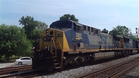 CSX Q235 15 With SD70AC Trailing In St Denis YouTube