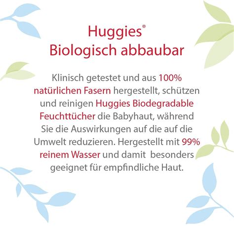 Huggies Natural Biodegradable sensitive Baby Feuchttücher Tücher 8x48