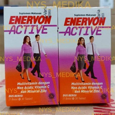 Enervon C Enervon Active Tablet Multivitamin Menjaga Stamina Daya