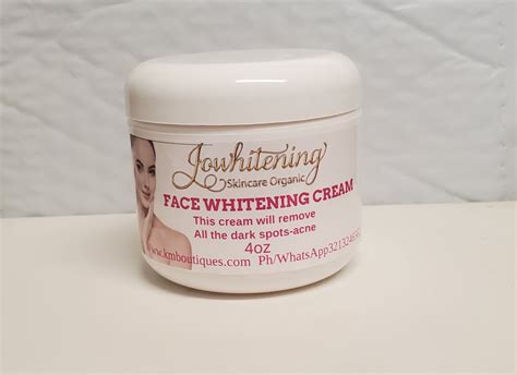 Face Whitening Cream 4oz Km Boutiques