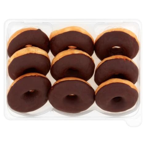 Mini Chocolate Ring Doughnuts 9 Pack (180 g) - Storefront EN