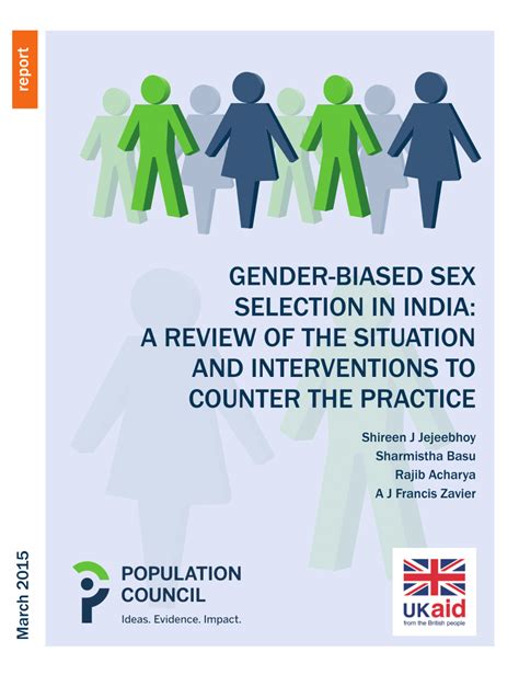 PDF Gender Based Sex Selection In South Asia The Situation Analysis