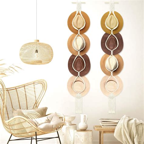 Amazon Maitys Pcs Macrame Hat Hangers For Wall Boho Cowboy Hat