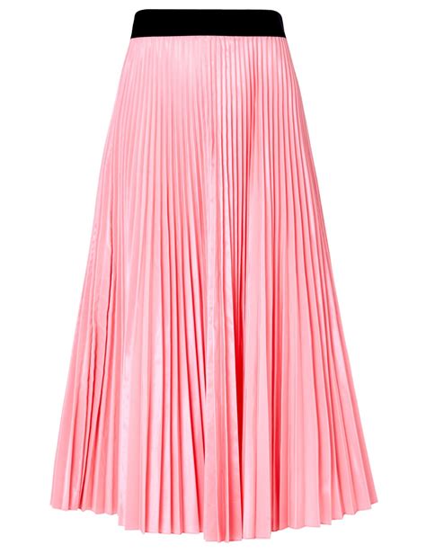 Tome Pink Taffeta Accordion Pleat Skirt In Pink Lyst