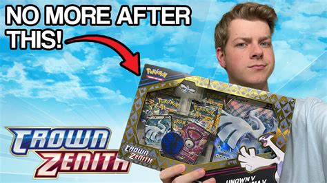 Opening The LAST Pokemon Crown Zenith Box Lugia V Unown V Collection