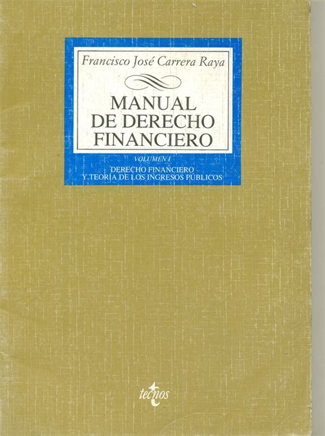 Manual de derecho financiero Tomo 1 Ediciones Técnicas Paraguayas