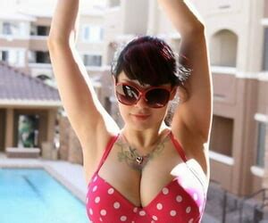 Amateur Girl Susy Rocks Models A Polka Dot Bikini In Shades On A At