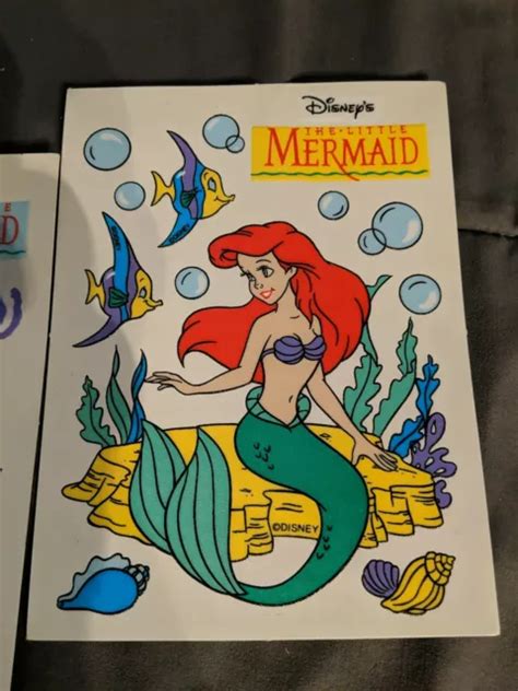 Vintage Stickers Disney The Little Mermaid Ariel 1 £3 76 Picclick Uk