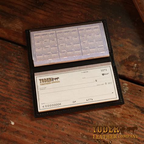 Black Alligator Checkbook - Amish Handmade Checkbook Cover – Yoder ...