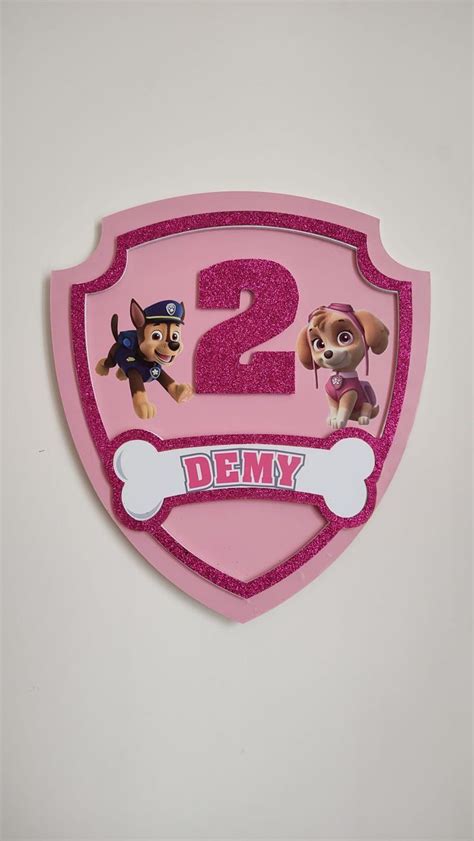 3d Customizable Sign For Paw Patrol Fans You Can Use It On Your