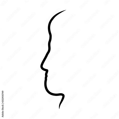 Man Face Profile Silhouette