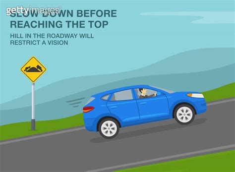 Safe Driving Tips And Traffic Regulation Rules Hill Blocks View Sign