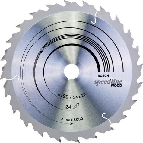 Lame De Scie Circulaire 24 Dents 20Mm DAlésage 2 2Mm Largeur De