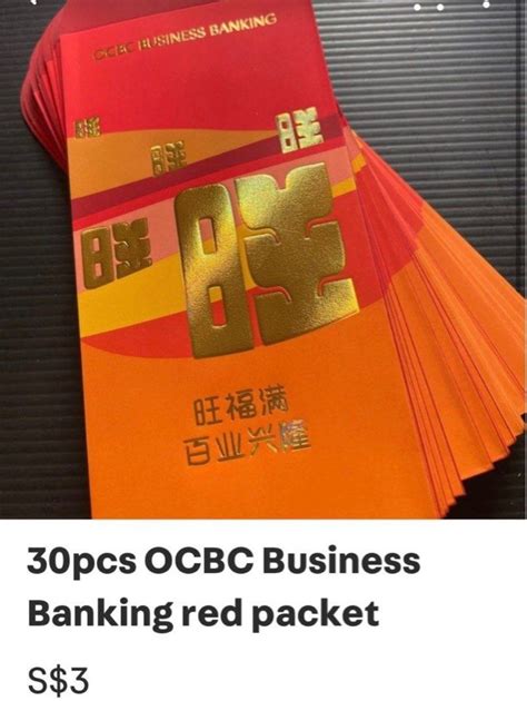 Ocbc Standard Chartered Red Packet Angbao Everything Else On Carousell